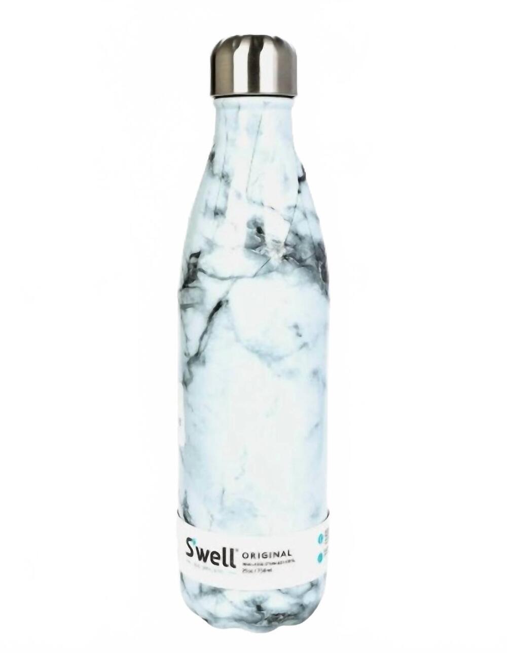 NEW S'WELL insulated stainless steel 25oz bottles in white marble